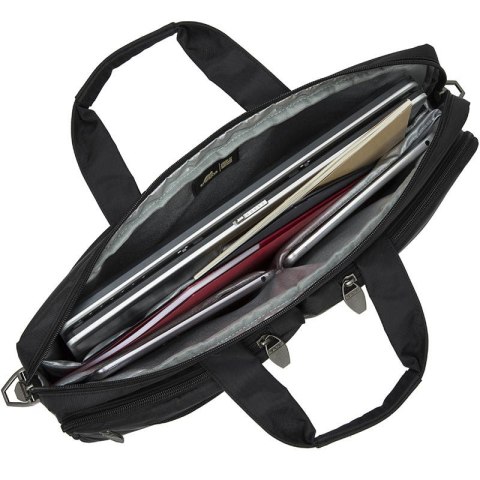 RIVACASE TORBA NA LAPTOP 17,3" TIERGARTEN, CZARNA, MATERIAŁ WODOODPORNY, KIESZENIE NA TABLET, SMARTFON, DOKUMENTY I AKCESORIA RIVACASE TORBA NA LAPTOP 17,3" TIERGARTEN, CZARNA, MATERIAŁ WODOODPORNY, KIESZENIE NA TABLET, SMARTFON, DOKUMENTY I AKCESORIA