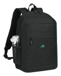Rivacase Gremio plecak City backpack Czarny Poliester, Przetworzony politereftalan etylenu (rPET)
