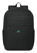 Rivacase Gremio plecak City backpack Czarny Poliester, Przetworzony politereftalan etylenu (rPET)