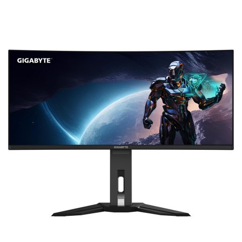GIGABYTE MO34WQC2 monitor komputerowy 86,4 cm (34") 3440 x 1440 px Wide Quad HD OLED Czarny