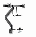 Gembird MA-DA2-04 Regulowane biurkowe ramię na 2 monitory, 17"-32", do 8 kg