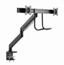 Gembird MA-DA2-04 Regulowane biurkowe ramię na 2 monitory, 17"-32", do 8 kg