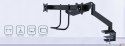 Gembird MA-DA2-04 Regulowane biurkowe ramię na 2 monitory, 17"-32", do 8 kg