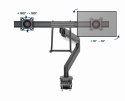 Gembird MA-DA2-04 Regulowane biurkowe ramię na 2 monitory, 17"-32", do 8 kg