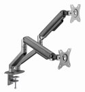 Gembird MA-DA2-05 uchwyt / stojak do monitorów 81,3 cm (32") Szary Biurko
