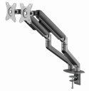 Gembird MA-DA2-05 uchwyt / stojak do monitorów 81,3 cm (32") Szary Biurko