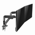 Gembird MA-DA2-05 uchwyt / stojak do monitorów 81,3 cm (32") Szary Biurko