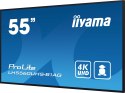 Iiyama LH5560UHS-B1AG signage display Cyfrowa tablica A 139,7 cm (55") LED Wi-Fi 500 cd/m2 4K Ultra HD Czarny Procesor wbudowany