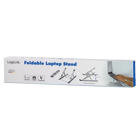 LogiLink AA0134 stojak na laptop Podstawka na notebooka Srebrny 40,6 cm (16") LogiLink AA0134 stojak na laptop Podstawka na notebooka Srebrny 40,6 cm (16")