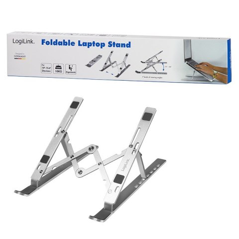 LogiLink AA0134 stojak na laptop Podstawka na notebooka Srebrny 40,6 cm (16") LogiLink AA0134 stojak na laptop Podstawka na notebooka Srebrny 40,6 cm (16")