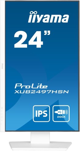 Płaski ekran iiyama 24 XUB2497HSN-W2 HDMI DP USB USB-C - 60,5 cm