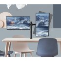 Techly ICA-LCD 482-D uchwyt / stojak do monitorów 68,6 cm (27") Czarny Biurko