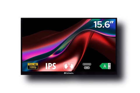Verbatim PMT-15 monitor dotykowy 15.6 FULL HD 1080P METAL HOUSING Verbatim PMT-15 monitor dotykowy 15.6 FULL HD 1080P METAL HOUSING