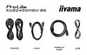 Iiyama XUB2492HSU-B6 monitor komputerowy 60,5 cm (23.8") 1920 x 1080 px Full HD LED Czarny