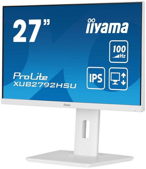 Iiyama ProLite XUB2792HSU-W6 LED display 68,6 cm (27") 1920 x 1080 px Full HD Biały Iiyama ProLite XUB2792HSU-W6 LED display 68,6 cm (27") 1920 x 1080 px Full HD Biały