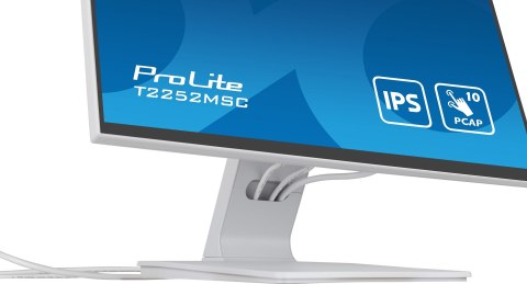 Monitor T2252MSC-W2 21.5 cali biały dotykowy z powłoką antyodciskową Monitor T2252MSC-W2 21.5 cali biały dotykowy z powłoką antyodciskową
