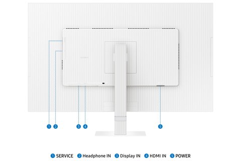 Samsung S70D monitor komputerowy 81,3 cm (32") 3840 x 2160 px 4K Ultra HD LCD Biały