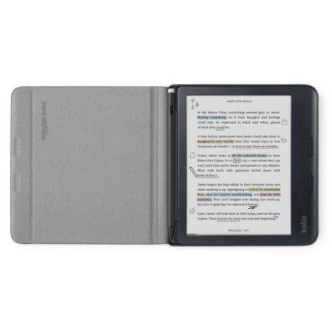 Etui Kobo Libra Colour Notebook SleepCover Case Black Etui Kobo Libra Colour Notebook SleepCover Case Black