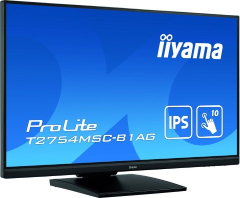 Iiyama ProLite T2754MSC-B1AG monitor komputerowy 68,6 cm (27") 1920 x 1080 px Full HD LED Ekran dotykowy Przeznaczony dla wielu Iiyama ProLite T2754MSC-B1AG monitor komputerowy 68,6 cm (27") 1920 x 1080 px Full HD LED Ekran dotykowy Przeznaczony dla wielu