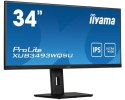 Iiyama ProLite XUB3493WQSU-B5 monitor komputerowy 86,4 cm (34") 3440 x 1440 px UltraWide Quad HD LED Czarny