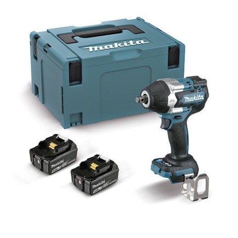 Klucz udarowy MAKITA DTW700RTJ akumulatorowy wkrętak 1/2" 2x LXT 18V 5,0Ah Czarny, Niebieski Klucz udarowy MAKITA DTW700RTJ akumulatorowy wkrętak 1/2" 2x LXT 18V 5,0Ah Czarny, Niebieski