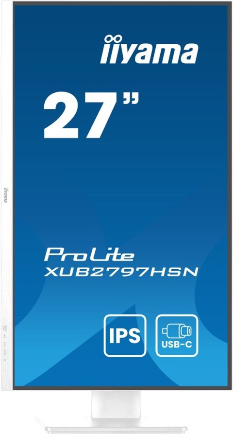 Monitor IIYAMA 68,5 cm (27") XUB2797HSN-W2 16:9 HDMI+DP+USB-C Monitor IIYAMA 68,5 cm (27") XUB2797HSN-W2 16:9 HDMI+DP+USB-C