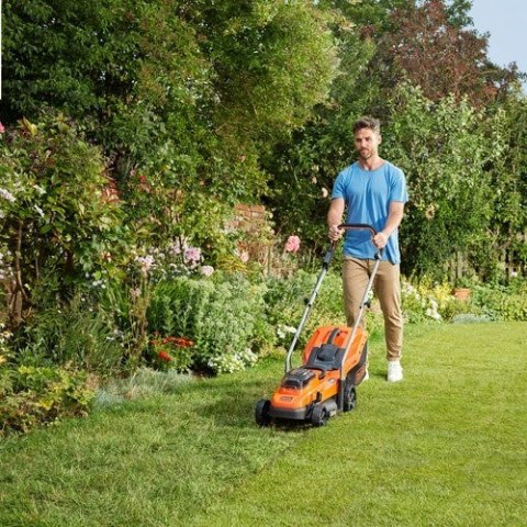 Black & Decker BCMW3318L2 Kosiarka do trawnika typu push Bateria Czarny, Pomarańczowy Black & Decker BCMW3318L2 Kosiarka do trawnika typu push Bateria Czarny, Pomarańczowy