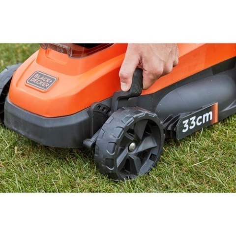 Black & Decker BCMW3318L2 Kosiarka do trawnika typu push Bateria Czarny, Pomarańczowy Black & Decker BCMW3318L2 Kosiarka do trawnika typu push Bateria Czarny, Pomarańczowy