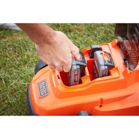 Black & Decker BCMW3318L2 Kosiarka do trawnika typu push Bateria Czarny, Pomarańczowy Black & Decker BCMW3318L2 Kosiarka do trawnika typu push Bateria Czarny, Pomarańczowy