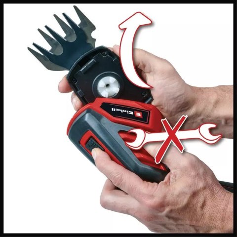 Einhell GC-CG 3,6/70 Li akumulatorowe nożyce do trawy 7 cm 3,6 V Litowo-jonowa (Li-Ion) Aluminium, Czarny, Czerwony Einhell GC-CG 3,6/70 Li akumulatorowe nożyce do trawy 7 cm 3,6 V Litowo-jonowa (Li-Ion) Aluminium, Czarny, Czerwony
