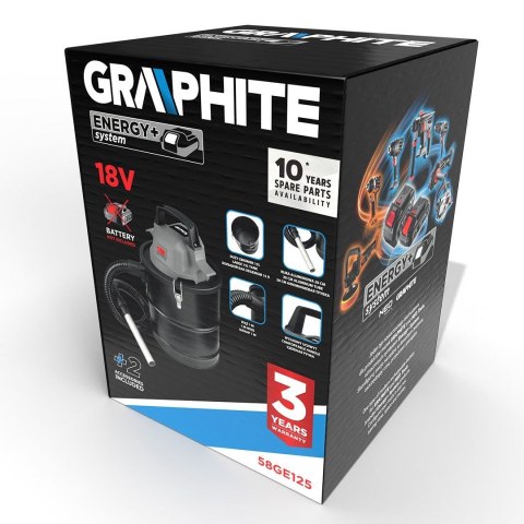 Graphite 58GE125 odkurzacz do popiołu Graphite 58GE125 odkurzacz do popiołu