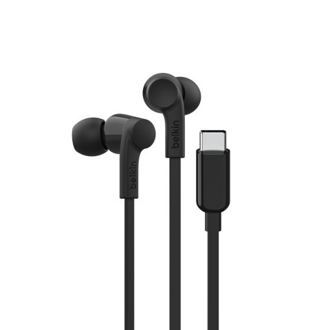 BELKIN SŁUCHAWKI PRZEWODOWE DOUSZNE USB-C, CZARNE BELKIN SŁUCHAWKI PRZEWODOWE DOUSZNE USB-C, CZARNE