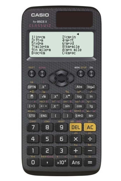 CASIO FX-85CEX KALKULATOR NAUKOWY, BIUROWY, SZKOLNY, 379 FUNKCJI, 77X166MM, CZARNY CASIO FX-85CEX KALKULATOR NAUKOWY, BIUROWY, SZKOLNY, 379 FUNKCJI, 77X166MM, CZARNY