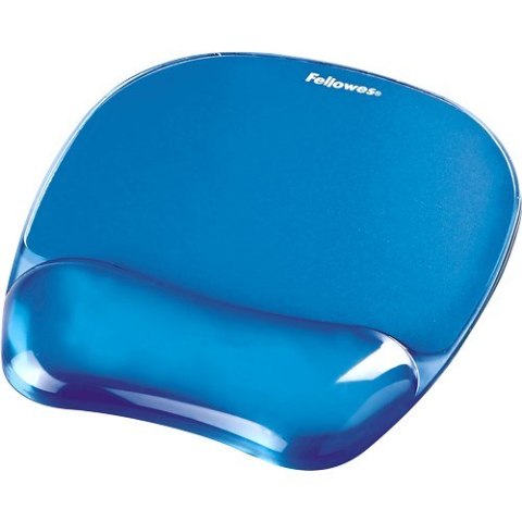 Fellowes CRYSTAL podkładka pod mysz i nadgarstek żelowa niebieska Fellowes CRYSTAL podkładka pod mysz i nadgarstek żelowa niebieska