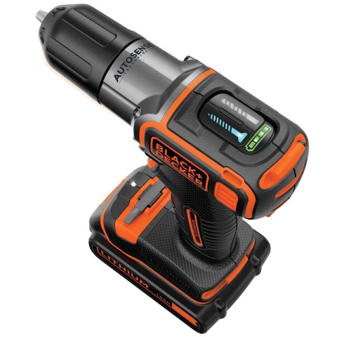 Black & Decker ASD18KB-QW wiertło Czarny, Pomarańczowy Black & Decker ASD18KB-QW wiertło Czarny, Pomarańczowy