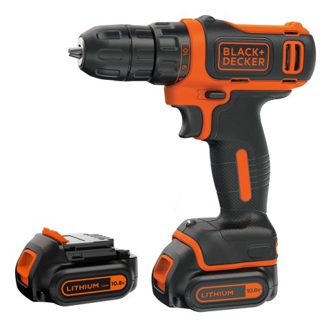 Black & Decker BDCDD12KB-QW wiertło Zamek centralny Czarny, Pomarańczowy Black & Decker BDCDD12KB-QW wiertło Zamek centralny Czarny, Pomarańczowy