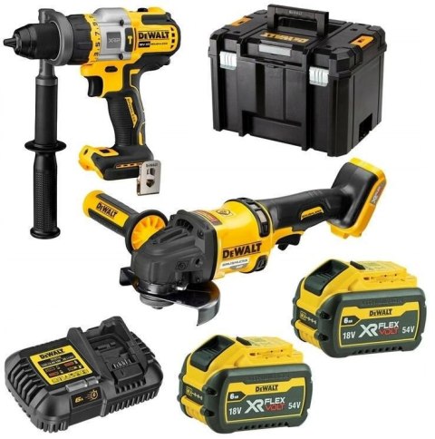 DEWALT.ZESTAW COMBO 18V DCK2016T2T (DCD999 + DCG418) 2x6,0Ah