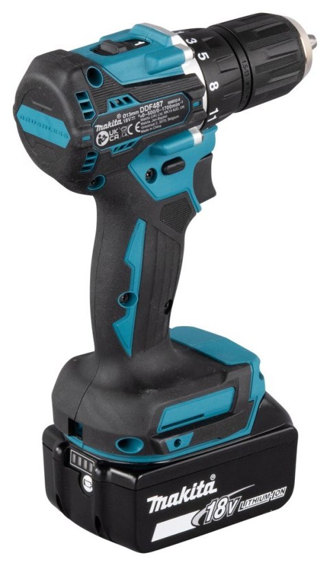 Makita DDF487RAJ wkrętak zasilany/zakrętark udarowy 1700 RPM Czarny, Zielony Makita DDF487RAJ wkrętak zasilany/zakrętark udarowy 1700 RPM Czarny, Zielony