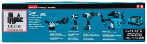 Makita DLX4155TX1 zestaw combo elektronarzędzi Bateria Makita DLX4155TX1 zestaw combo elektronarzędzi Bateria