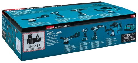 Makita DLX4155TX1 zestaw combo elektronarzędzi Bateria Makita DLX4155TX1 zestaw combo elektronarzędzi Bateria