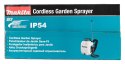 Makita DUS108Z Opryskiwacz ogrodowy Opryskiwacz ogrodowy plecakowy 10 l