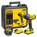 Stanley FATMAX SFMCF800C2K-QW wkrętak zasilany/zakrętark udarowy 2800 RPM Czarny, Żółty