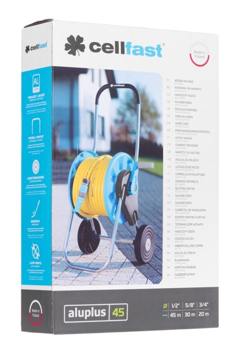 Cellfast 55-250 ALUPLUS Wózek na wąż Cellfast 55-250 ALUPLUS Wózek na wąż