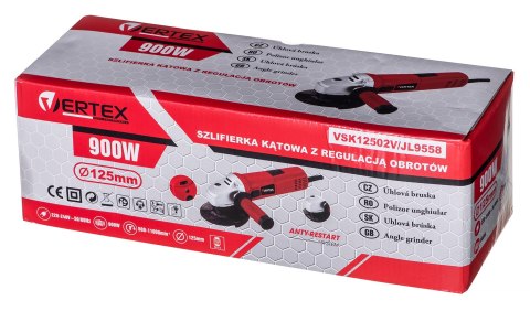 SZLIFIERKA KĄTOWA VERTEX VSK12502V 900W SZLIFIERKA KĄTOWA VERTEX VSK12502V 900W