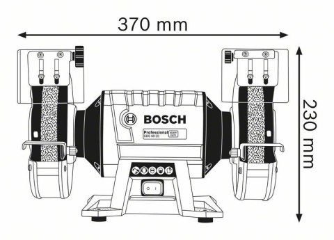 Szlifierka stołowa FI 200/32 mm 600W GBG 60-20 BOSCH Szlifierka stołowa FI 200/32 mm 600W GBG 60-20 BOSCH