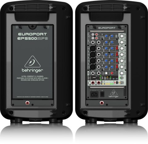 Behringer EPS500MP3 system PA System nagłośnieniowy wolnostojący (PA) 500 W Czarny Behringer EPS500MP3 system PA System nagłośnieniowy wolnostojący (PA) 500 W Czarny