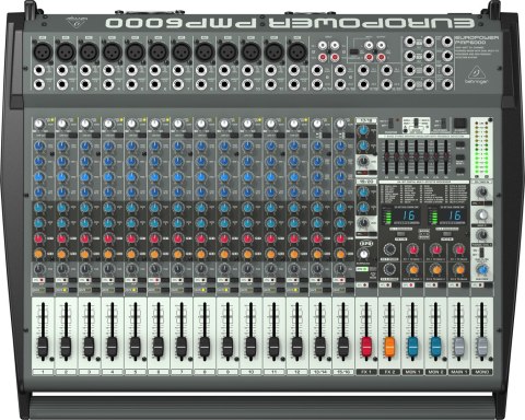 Behringer PMP6000 mikser audio 20 kan. 10 - 200000 Hz Czarny Behringer PMP6000 mikser audio 20 kan. 10 - 200000 Hz Czarny