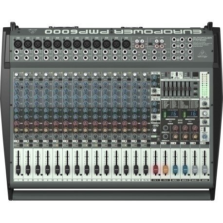 Behringer PMP6000 mikser audio 20 kan. 10 - 200000 Hz Czarny Behringer PMP6000 mikser audio 20 kan. 10 - 200000 Hz Czarny