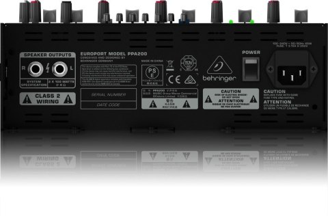 Behringer PPA200 system PA System nagłośnieniowy wolnostojący (PA) 200 W Czarny Behringer PPA200 system PA System nagłośnieniowy wolnostojący (PA) 200 W Czarny