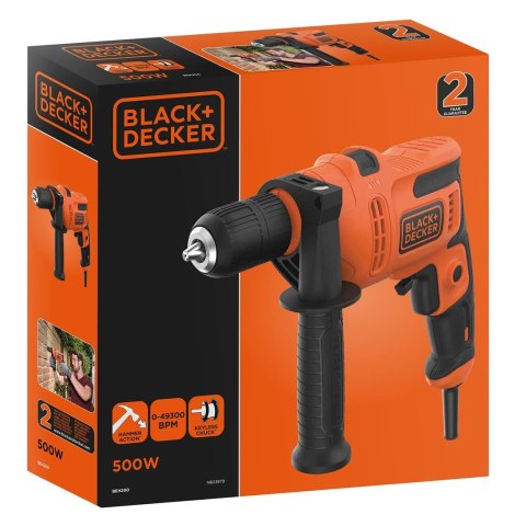 Black & Decker BEH200-QS wiertło 2900 RPM Czarny, Pomarańczowy Black & Decker BEH200-QS wiertło 2900 RPM Czarny, Pomarańczowy